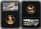 US Proof Gold Eagle 1/2 oz Miles Standish Blk Core Certified Gold American Eagles -