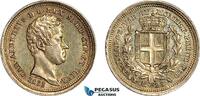 Italy, Sardinia 25 Centesimi 1833 EF-UNC 5,932.34 元 含税免费寄运