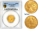 France 20 Francs 1850 Top Pop! PCGS MS65 20,928.16 元 含税免费寄运