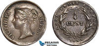 Straits Settlements 1/4 Cent Victoria -
