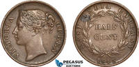 Straits Settlements 1/2 Cent Victoria -