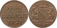 Duit Utrecht-stad Duit 1791 -