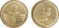 10 Euro Nederland Waterland 10 Euro 2010 herdenkingsmunt goud -
