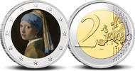  2 Euro 2 Euro munt kleur Vermeer Meisje met de Parel  62.75 元 含税 ＋  246.83 元 运费