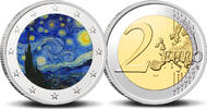  2 Euro 2 Euro munt kleur Van Gogh 2 De Sterrennacht  62.75 元 含税 ＋  246.83 元 运费