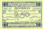 2 1/2 gulden 2 1/2 gulden 1915 Zilverbon 10-1 kwaliteit -