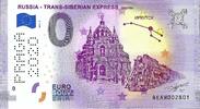0 Euro 0 Euro biljet Rusland 2019 - Trans-Siberian Express Irkutsk PRAGA 2020 -