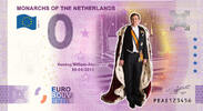 0 Euro 0 Euro biljet Nederland 2020 - Koning Willem-Alexander KLEUR -