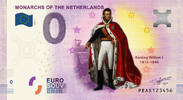 0 Euro 0 Euro biljet Nederland 2020 - Koning Willem I KLEUR -