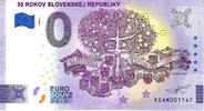0 Euro 0 Euro biljet Slowakije 2023 - 30 Rokov Slovenskej Republiky -