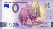 0 Euro 0 Euro biljet Finland 2023 - Sibelius Monument - Helsinki -