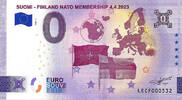 0 Euro 0 Euro biljet Finland 2023 - Nato Membership 4.4.2023 -
