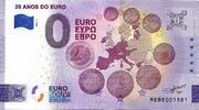 0 Euro 0 Euro biljet Portugal 2022 - 20 Anos do Euro -