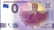  0 Euro 0 Euro biljet Portugal 2021 - António de Oliveira Salazar  49.78 元 含税 ＋  246.83 元 运费
