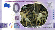0 Euro 0 Euro biljet Finland 2023 - Pekka Halonen KLEUR -