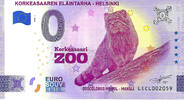 0 Euro 0 Euro biljet Finland 2024 - Korkeasaaren Eläintarha Helsinki -