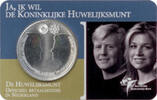 Huwelijksmunt Tientje 2002 Coincard -