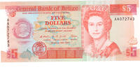 Belize $5 -