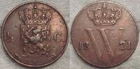 Niederlande - Königreich 1/2 Cent 1821 U Sehr schön. 627.54 元 含税 ＋  418.36 元 运费