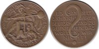 Weimarer Republik satirische Bronzemedaille Satirische Bronzemedaille 1923 Auf die Besetzung des Ruhrgebiets -