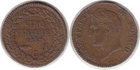 Monaco 5 Centimes Honoré V. 5 Centimes 1837 MC -