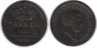 Italien 3 Tornesi Neapel und Sizilien Ferdinando II. 3 Tornesi 1854 -
