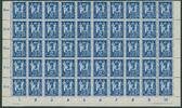 DDR 50x 12-30 Pfg 'Postgewerkschaft' kompl. Original-Halbbogensatz mit 50 Sätzen -