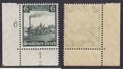 Deutsches Reich 6 Pfg. 100 Jahre Deutsche Eisenbahn mit Plattennummer 1 und Formnummer 2 -