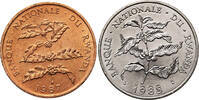 Rwanda set 5 and 10 Francs 1987 / 1985 St 83.67 元 含税 ＋  125.51 元 运费