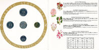 Turkey Commemorative Mint Coin Set Five exceptional flowers of Turkey -