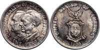 Philippines 1 Peso Roosevelt-Quezano -
