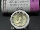 LUXEMBURG 50 Euro 25 x 2 Euro Originalrolle Hochzeit Guilleaume und Stephanie -