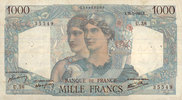 NOTES OF THE BANQUE DE FRANCE 1000 francs Banque de France. Billet. Minerve et Hercule, -