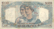 NOTES OF THE BANQUE DE FRANCE 1000 francs Banque de France. Billet. Minerve et Hercule, -