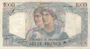 NOTES OF THE BANQUE DE FRANCE 1000 francs Banque de France. Billet. Minerve et Hercule, -