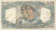 NOTES OF THE BANQUE DE FRANCE 1000 francs Banque de France. Billet. Minerve et Hercule, -