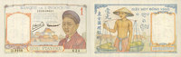 ANCIENT FRENCH COLONIES 1 piastre Indochine. Billet. type Banque de France -