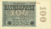 GERMANY mark Allemagne. Billet. 100 millions de Série D -