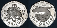 WORLD COINS (excl. EUROPE) 1 dollar Barbade. -