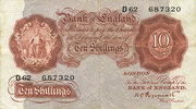 OTHER FOREIGN NOTES 10 shillings Grande Bretagne. -