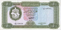 OTHER FOREIGN NOTES 5 dinars Libye. -