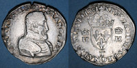FRENCH ROYAL COINS Teston Charles IX (1560-1574). Monnayage au nom de Henri II. 2e type, Nantes -