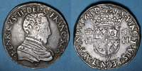 FRENCH ROYAL COINS Teston Charles IX (1560-74). Monnayage au nom de Henri II. du Dauphiné Grenoble (Z non pointé) -
