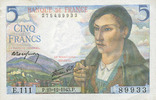 NOTES OF THE BANQUE DE FRANCE 5 francs Banque de France. Billet. berger, -