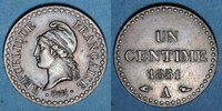 FRENCH MODERN COINS 1 centime 1851 A 2e république (1848-1852). ss-vz 133.88 元 含税 ＋  79.07 元 运费