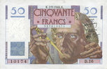 NOTES OF THE BANQUE DE FRANCE 50 francs Banque de France. Billet. Le Verrier, -