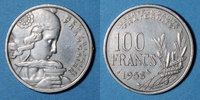 FRENCH MODERN COINS 100 francs 4e république (1947-1959). Cochet 1958, chouette -