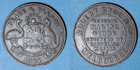 WORLD COINS (excl. EUROPE) 1/2 penny Australie. Robert Hyde & Co, Melbourne. Token ( 1861) -