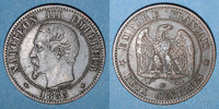 FRENCH MODERN COINS 2 centimes 2e empire (1852-1870). tête nue Strasbourg -
