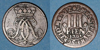 GERMANY before 1870 3 pfennig Münster. Evêché. Frédéric Christian de Plettenberg (1688-1703). -
